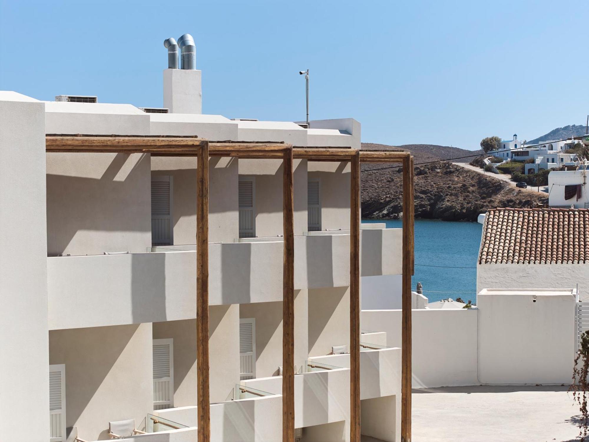 Kythnos Bay Hotel Loutrá Esterno foto